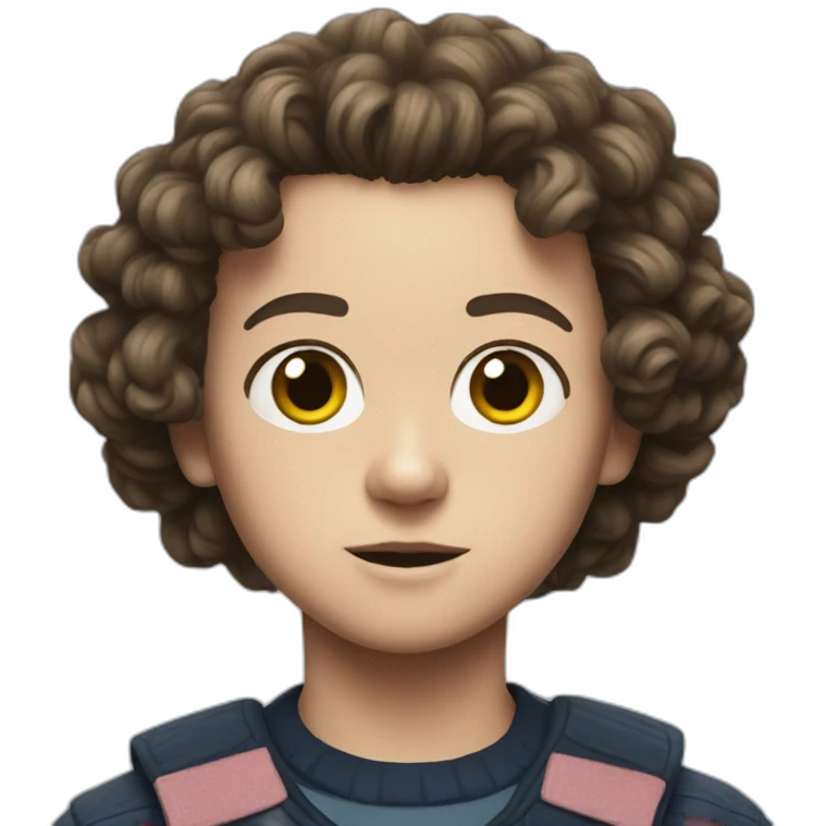 Eleven from stranger things emoji