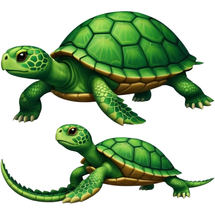 A leg combined with a turtle emoji