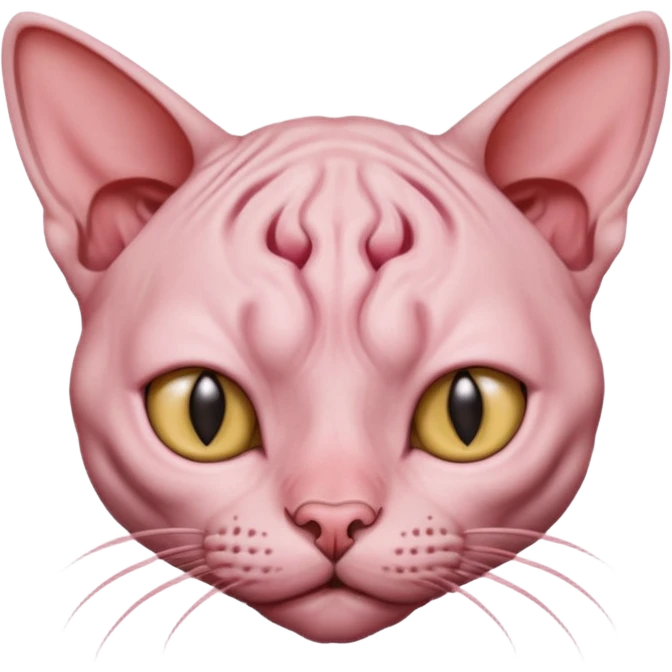Кот голый emoji