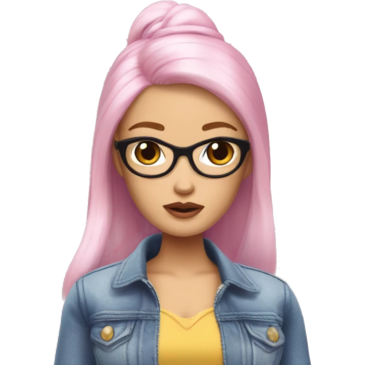 full-body Asian Barbie who is shocking emoji