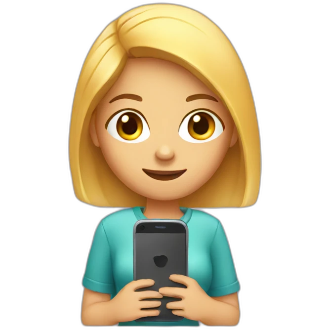 GIRL WITH PHONE emoji