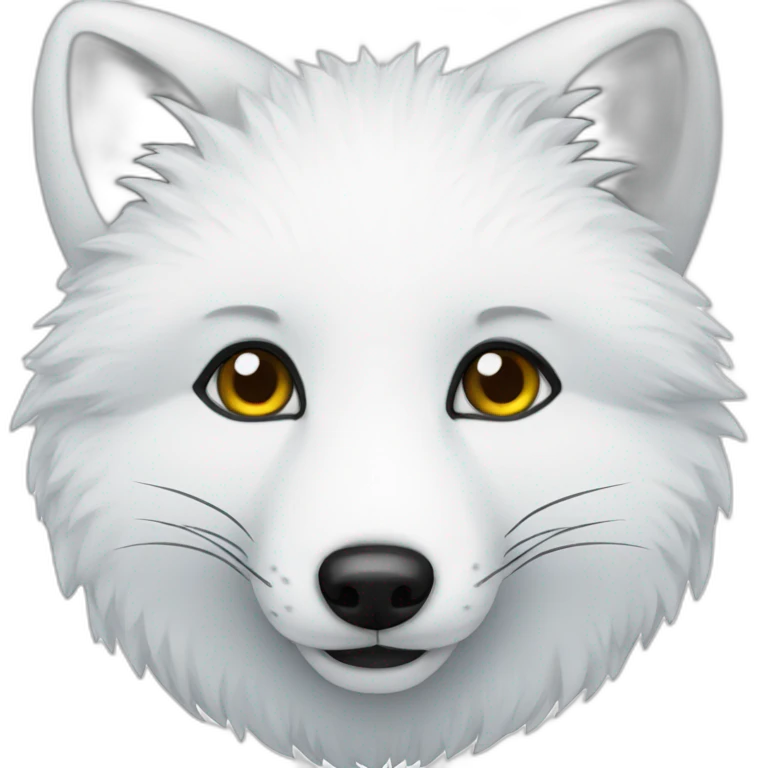 Arctic fox emoji
