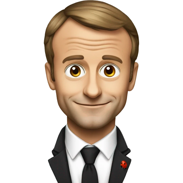 emmanuel macron as ladybug emoji
