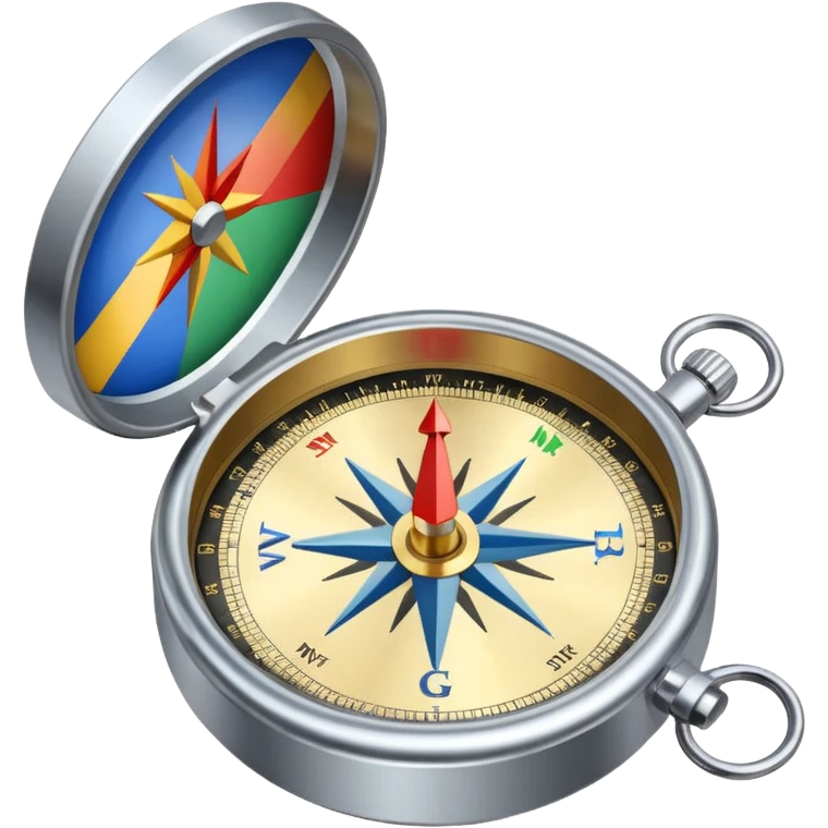 Google Map and compass emoji