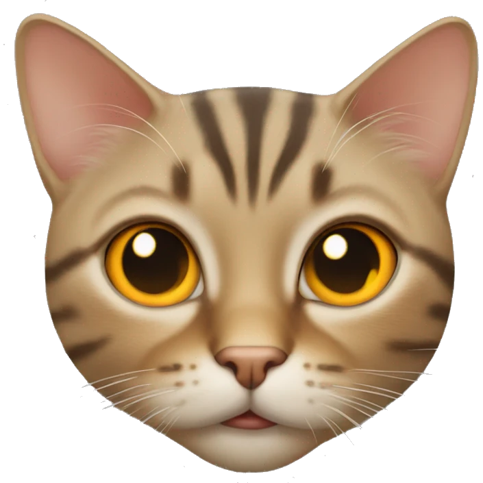 tabby cat orange eyes  emoji