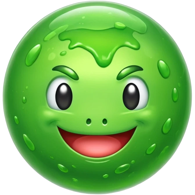 Slime en sphère emoji
