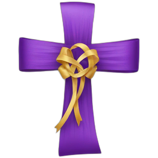 protestant Cross & Ribbon emoji