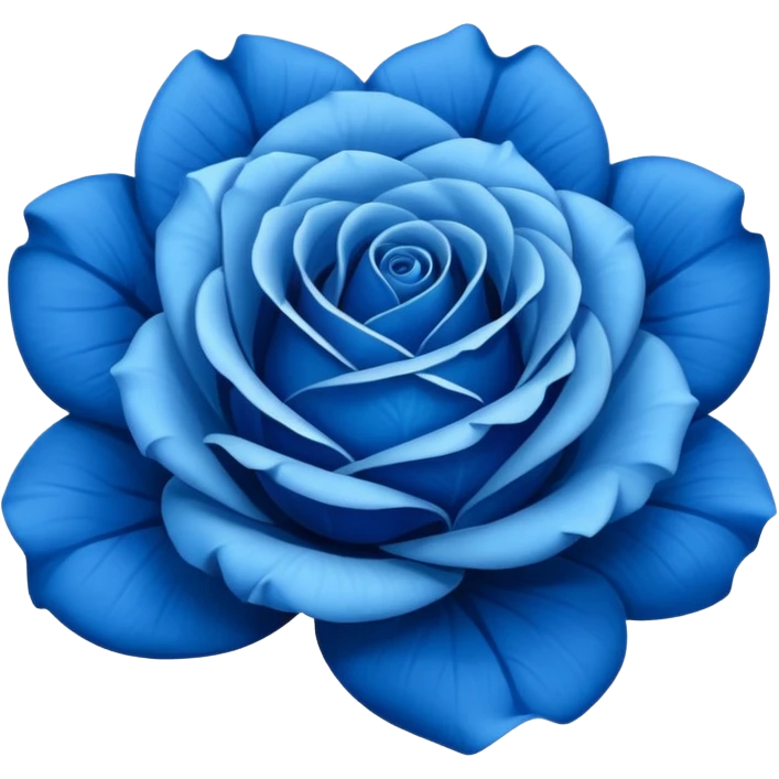Blues rose emoji
