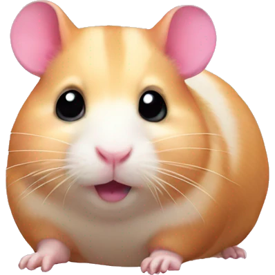 Pink hamster emoji