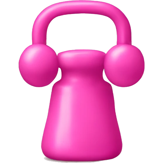 Pink weight  emoji