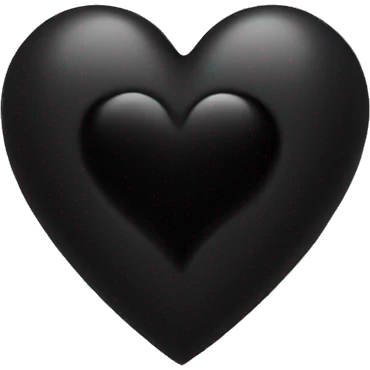 black heart emoji