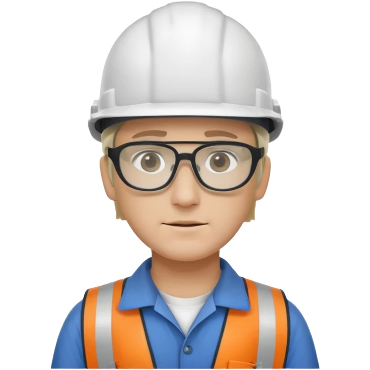 Engineer white helmet emoji