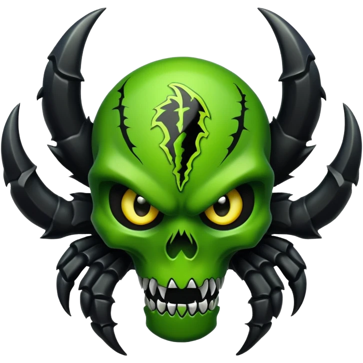 Generate logo of monster energy emoji