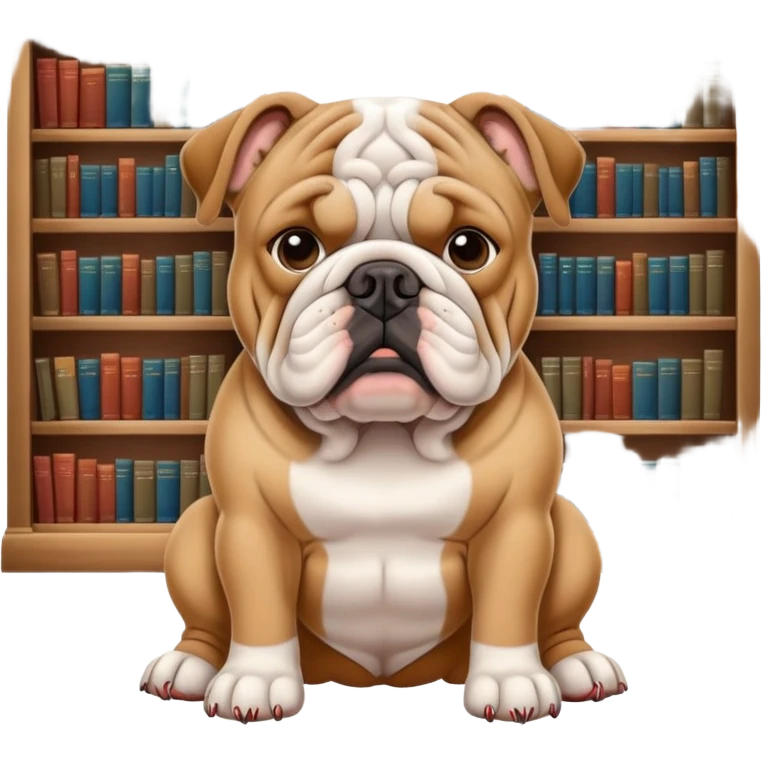 bulldog ingles library emoji