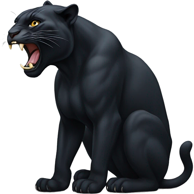 panther rearing asthetic  emoji