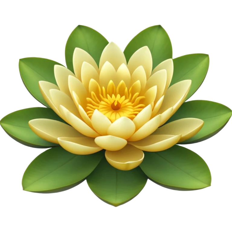 Golden waterlily emoji