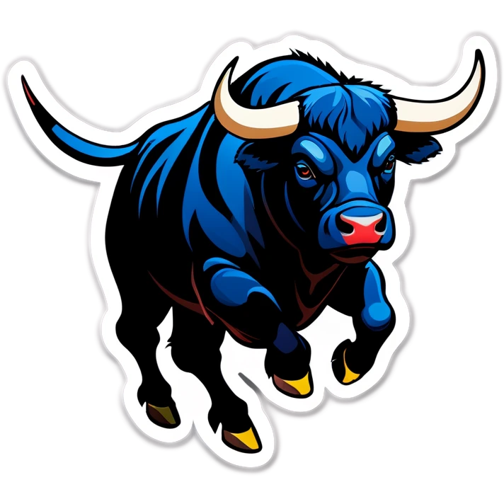 Black bull emoji