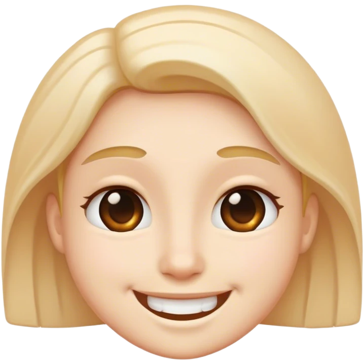 smiling face with blant emoji