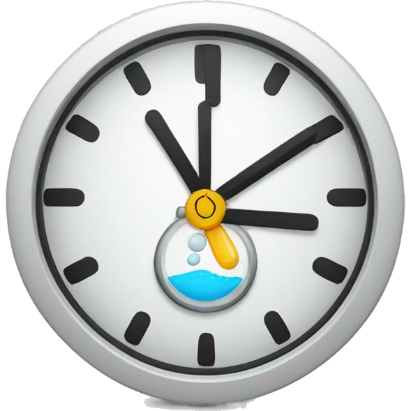 Clock with Drug emoji