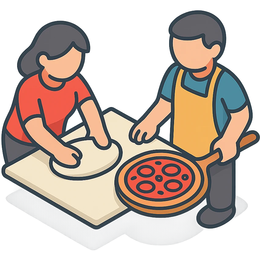 people making pizza  emoji
