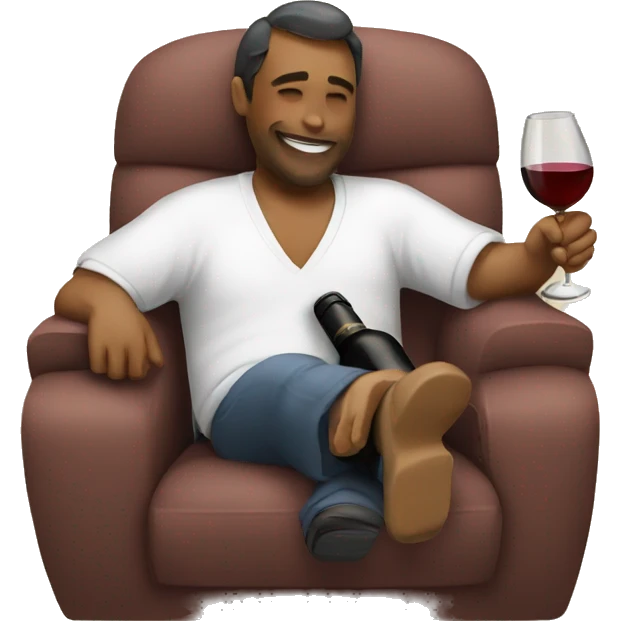 relax and wine emoji