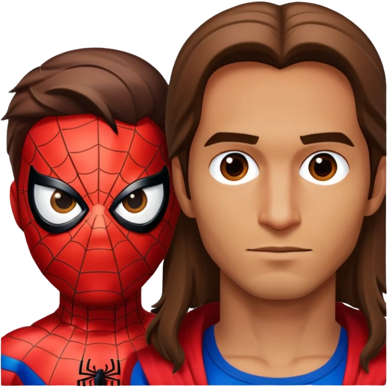 Spider-Man next to Jesus emoji