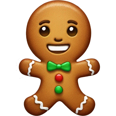 gingerbread man  emoji