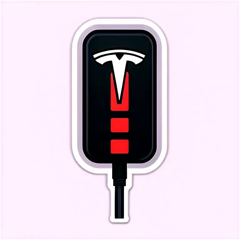 Tesla Plug with cable emoji