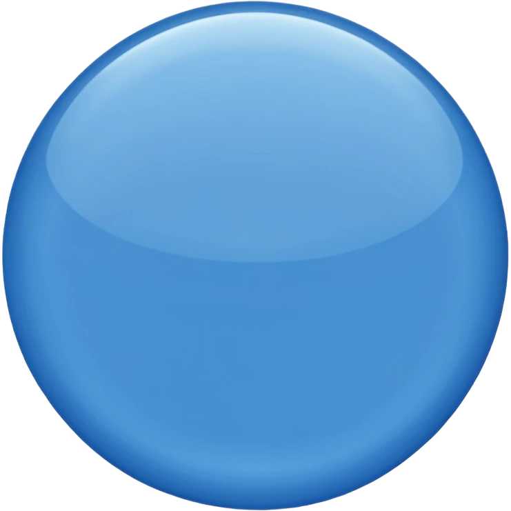 Un círculo celeste  emoji