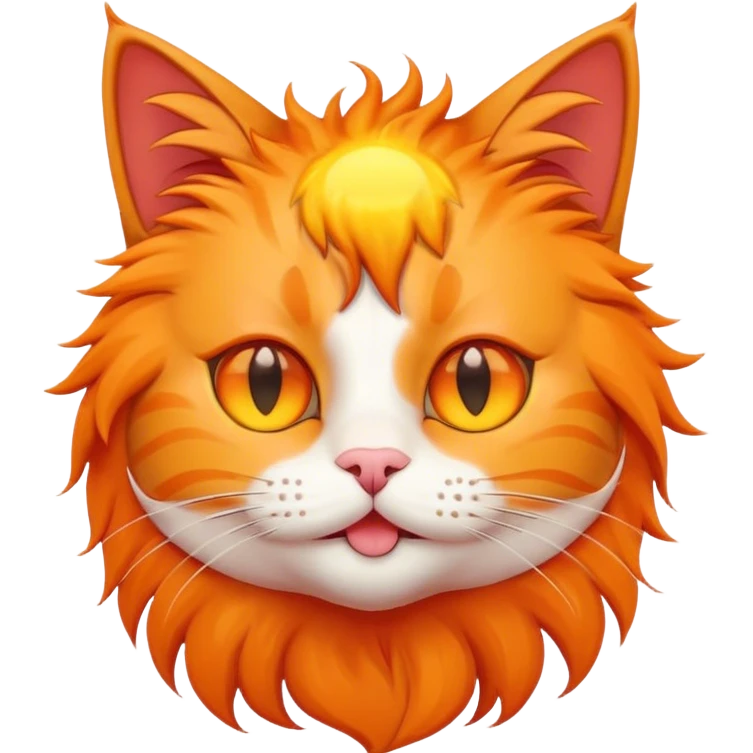 Cat with sun emoji