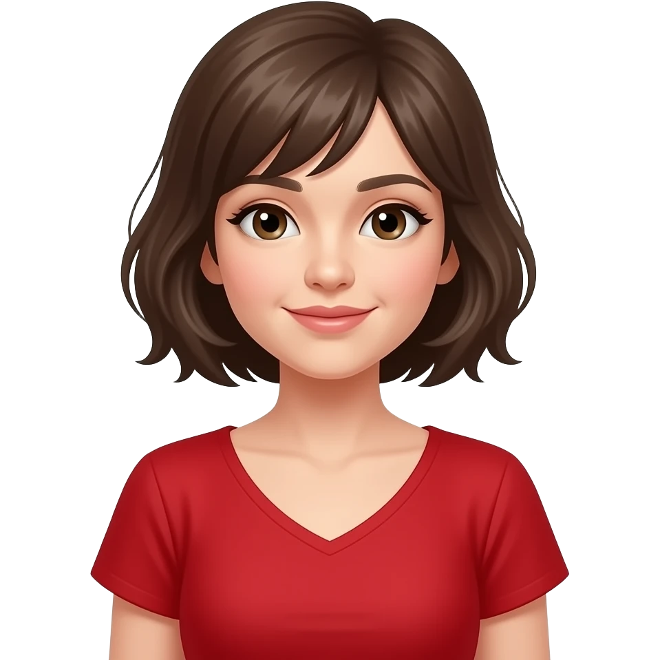 red dress woman with bird emoji