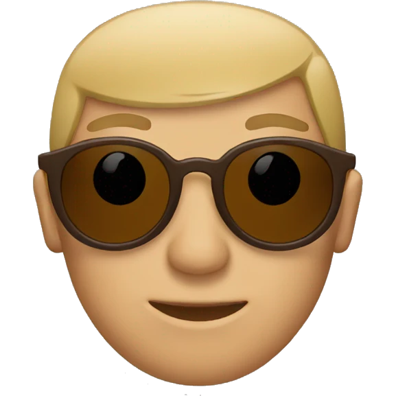 brown thin sunglasses emoji