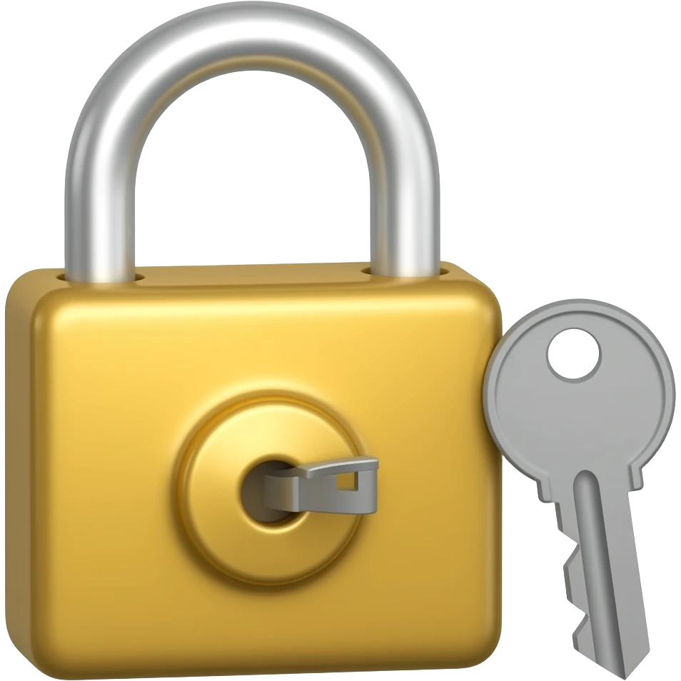 замок без ключа png emoji