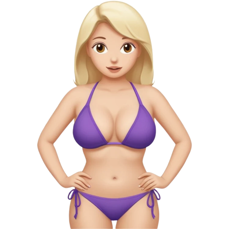 Humongous massive gigantic boobs bikini emoji