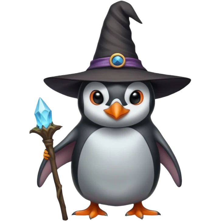 tall Demons Penguins with Witch Hat full body emoji