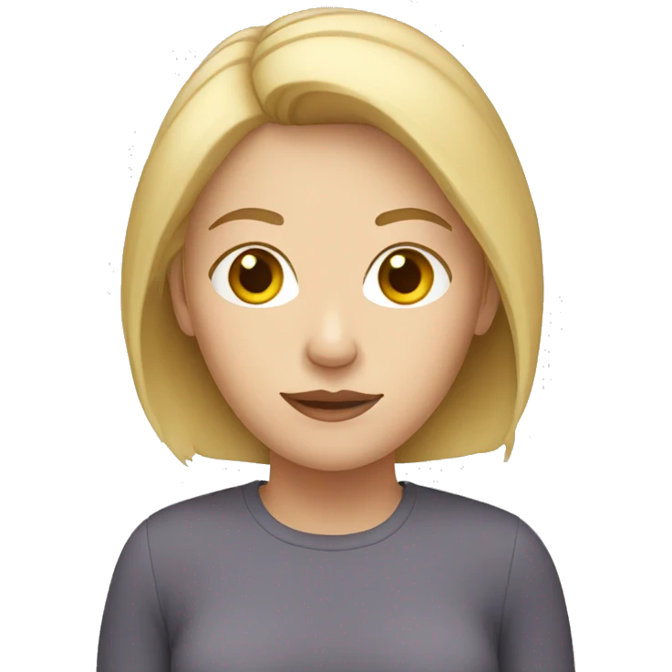 white adult woman with blonde hair emoji