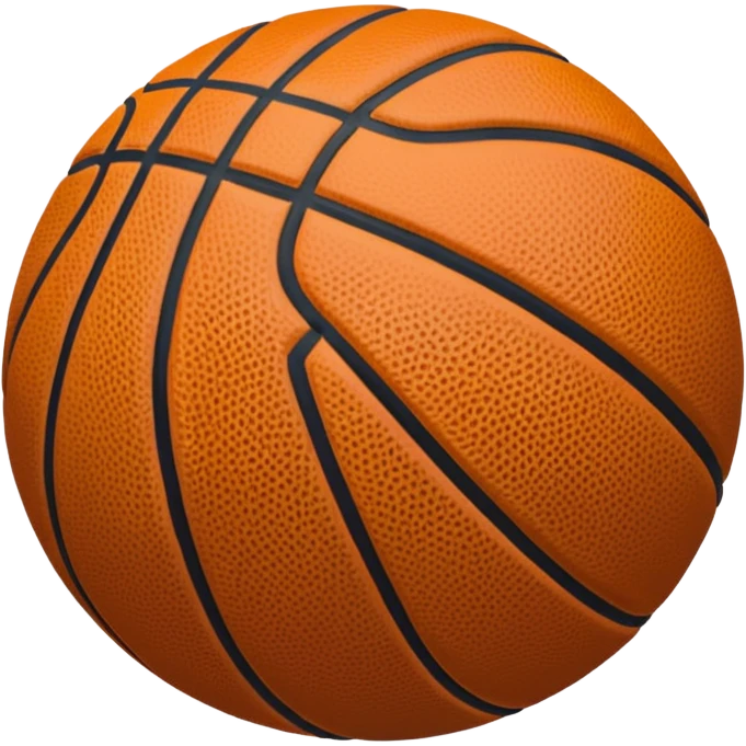 Black basketball emoji