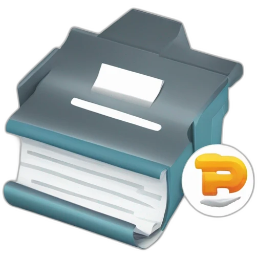 logo for a pdf reader app with ai and collaboration emoji