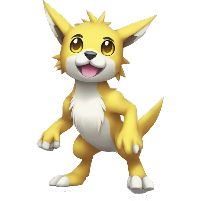 cute kawaii cool edgy Digimon-Fakemon-animal full body emoji