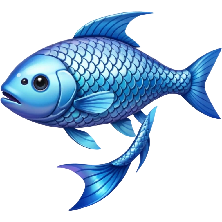 High resolution of  full body fish without distorted emoji