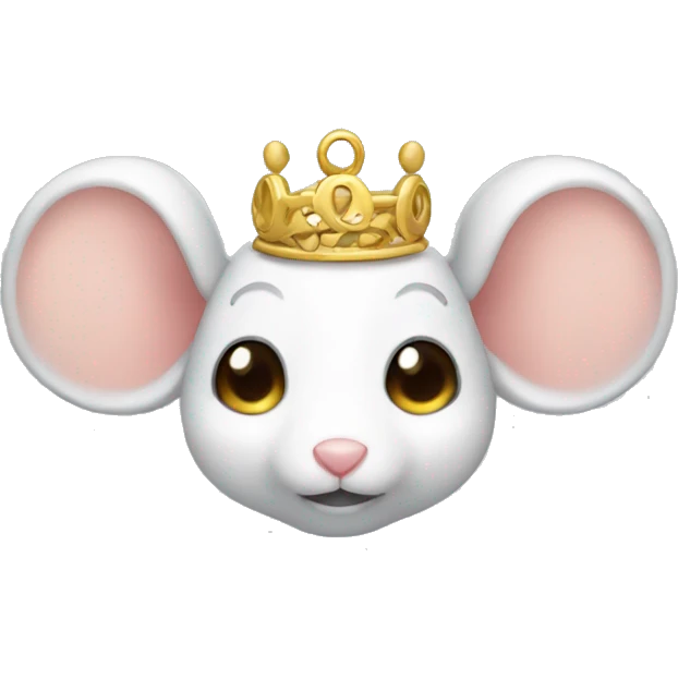 Mouse with angel ring on head emoji