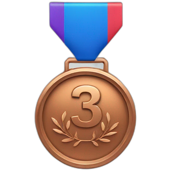 Bronze 3rd place medal emoji