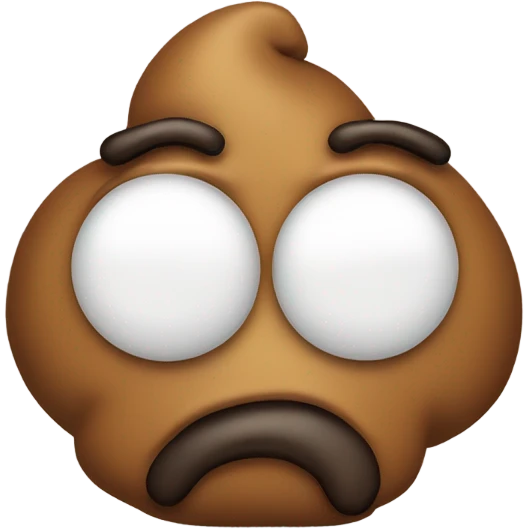 Sad poop  emoji