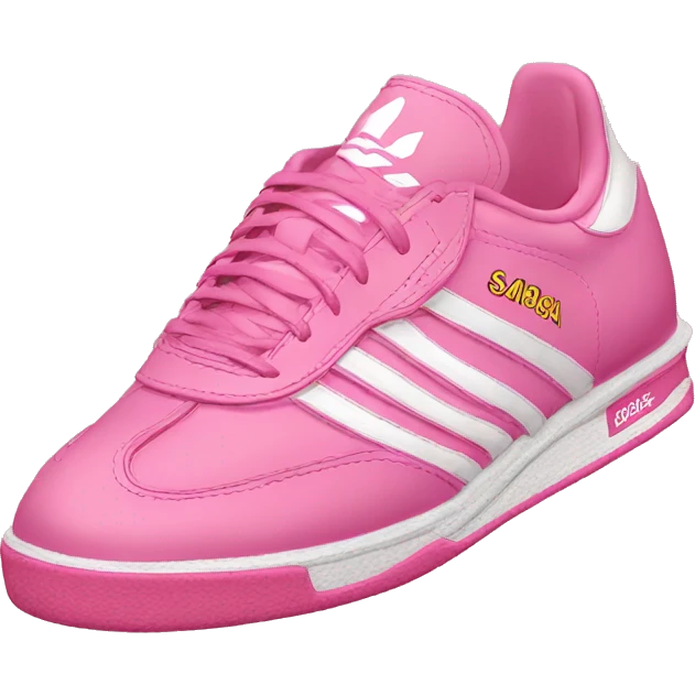 pink adidas sambas  emoji