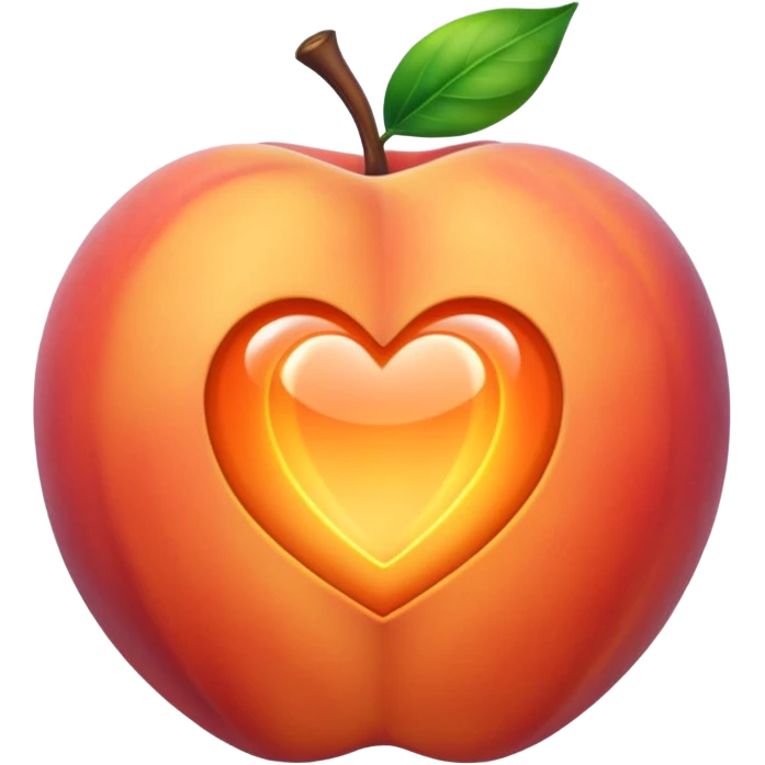 super peach, glowing with magical aura emoji