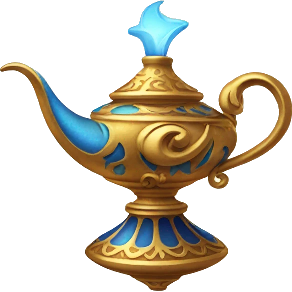 Genie lamp aladdin emoji