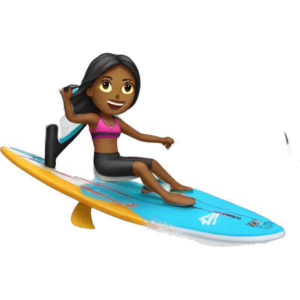Windsurfing woman emoji