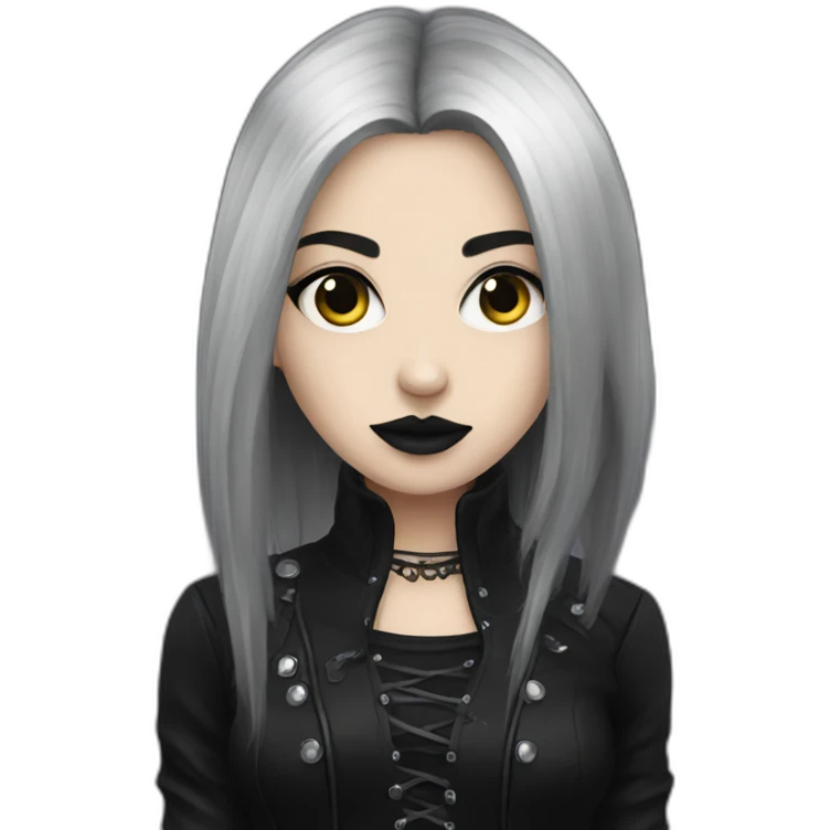 Goth girl emoji