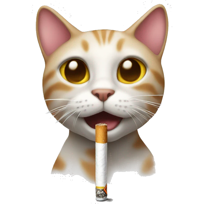 cat cigarette  emoji