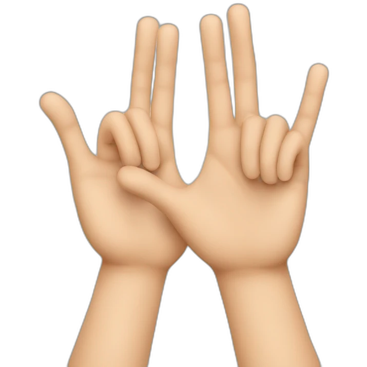 Hands giving something emoji